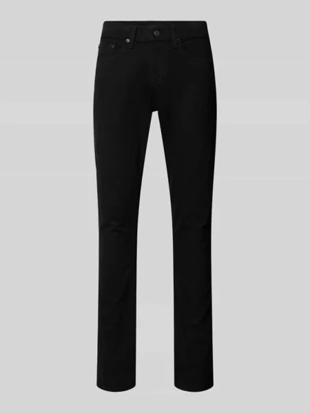 Jeansy o kroju slim fit z 5 Polo Ralph Lauren czarne