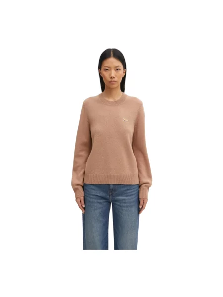 Sweter dziecięcy Maison Kitsune brązowy
