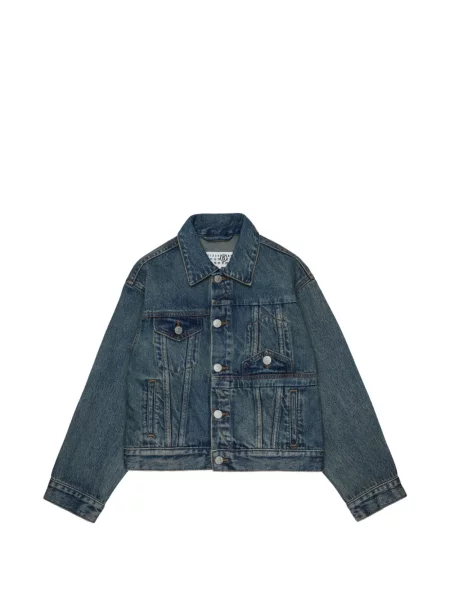 Kurtka jeansowa dziecięca Mm6 Maison Margiela niebieska