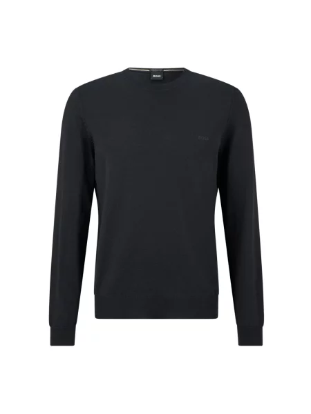 Sweter Boss wełniany czarny