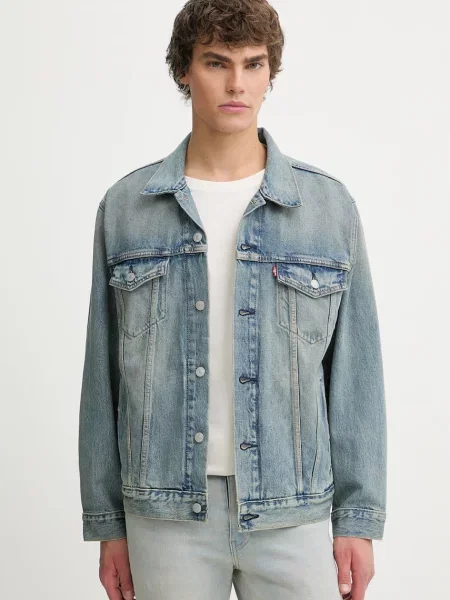 Levi's geacă jeans RELAXED FIT albastru