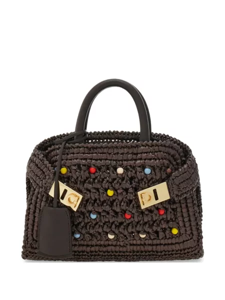 Geantă Ferragamo maro