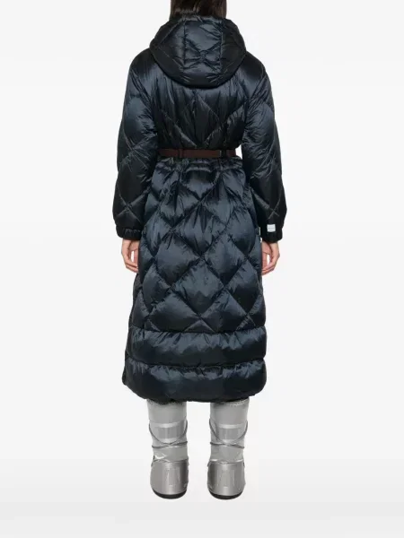 Palton Max Mara cu glugă albastru