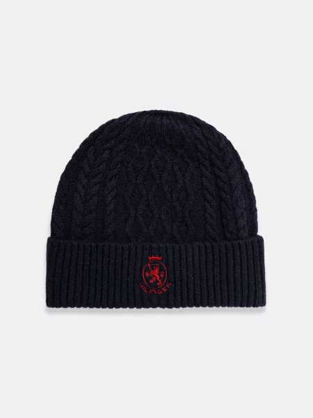 Шапка Tommy Hilfiger тъмносиньо
