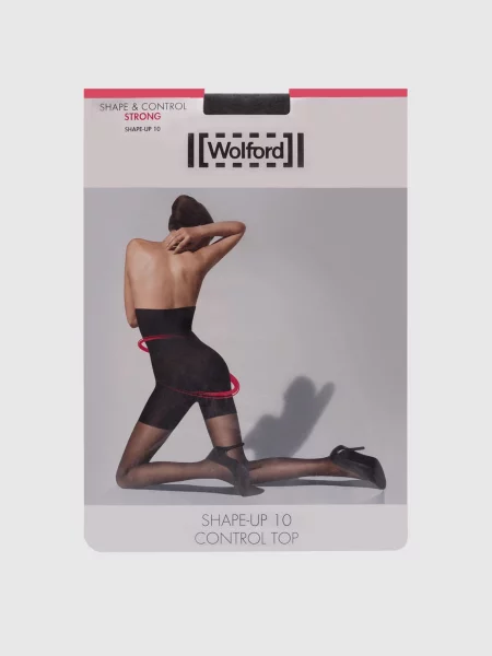 Колготи SHAPE-UP 10 den з високою посадкою Wolford чорні