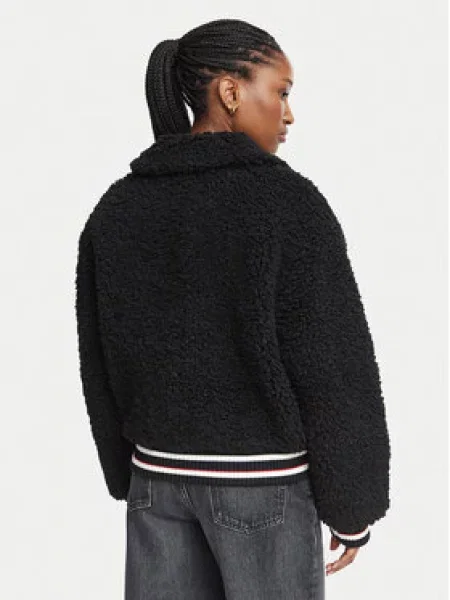 Tommy Jeans Prechodná bunda žltá / červená / čierna biela
