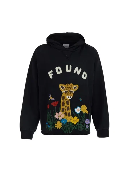Bluza z kapturem Found z kapturem czarna
