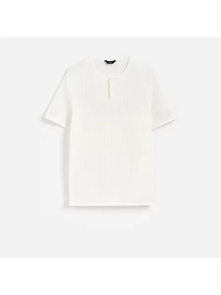 Reserved Henley svetr bílá