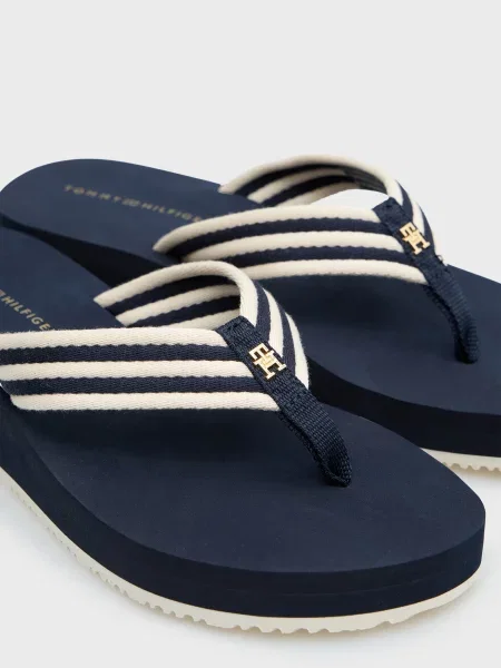 Вьетнамки Tommy Hilfiger в полоску синие