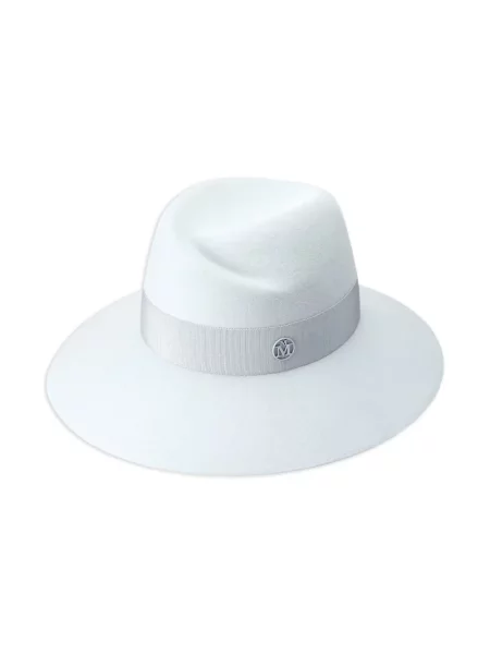 Pălărie Maison Michel de lână albastru