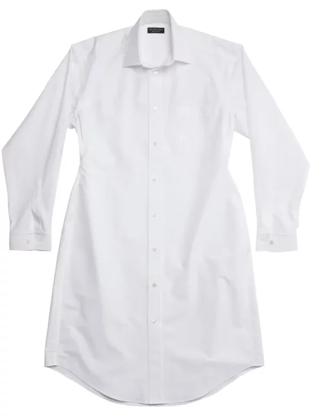 Rochie tip cămașă Balenciaga alb