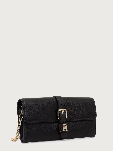 TOMMY HILFIGER Listová kabelka čierna
