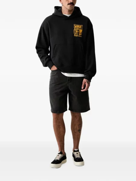 Hanorac cu glugă Vans cu imagine negru