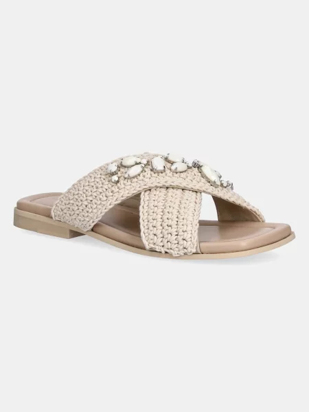 Inuikii papuci Woven Crossed Stones bej