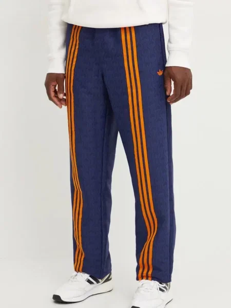 Спортен панталон adidas Originals Club TrackPant с десен тъмносиньо