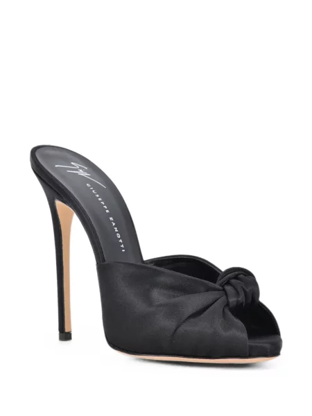 Sandale Giuseppe Zanotti din satin negru