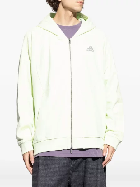 Tricou Adidas din piele de căprioară cu model floral lung maro