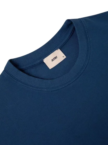 Tricou Autry cu broderie albastru