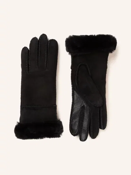 Semišové rukavice UGG černá