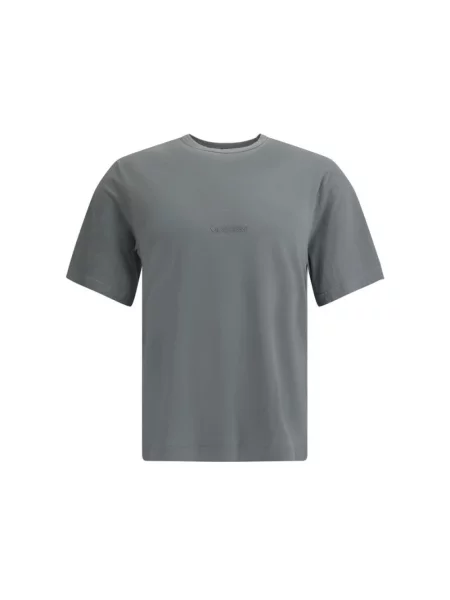 Koszulka Saint Laurent z logo szara