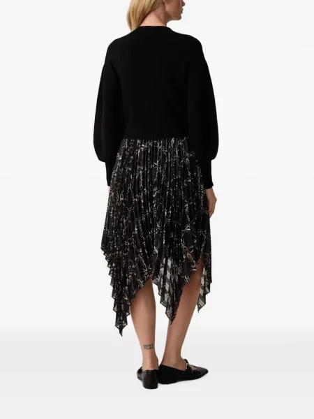 Rochie Allsaints asimetrică negru