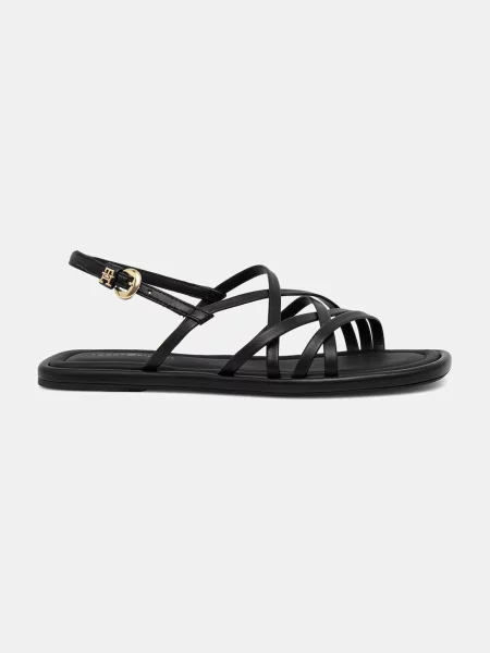 Tommy Hilfiger De piele sandale negru