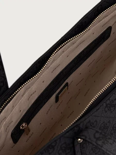 Кожаная сумка шоппер Guess