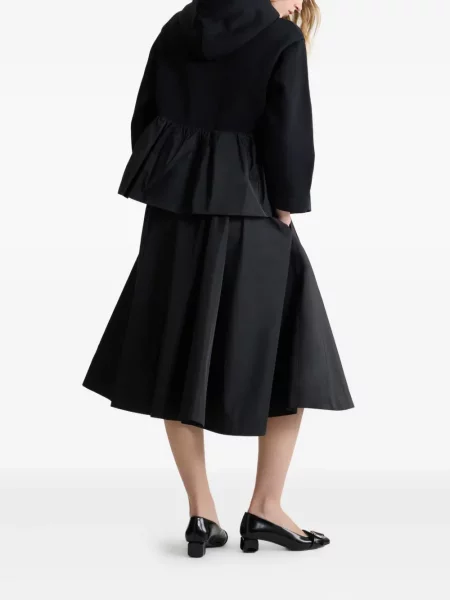 Pantaloni scurți Patou asimetrice negru