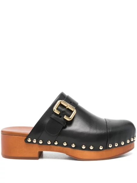 Papuci tip mules Chloé negru
