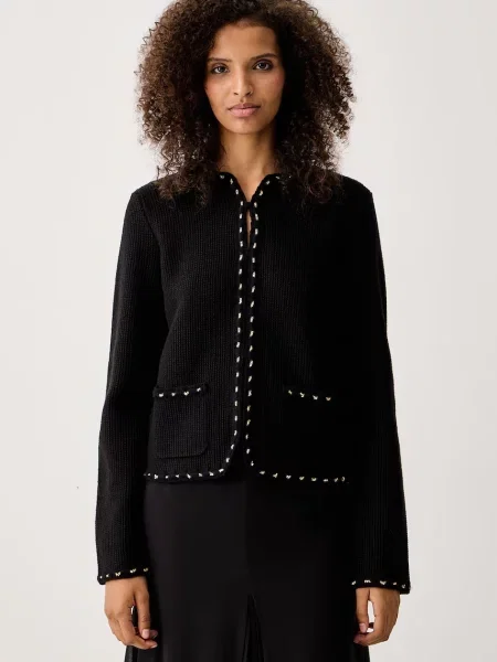 Luisa Spagnoli cardigan pentru femei cu lână Mamas negru