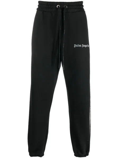 Pantaloni Palm Angels cu imagine negru