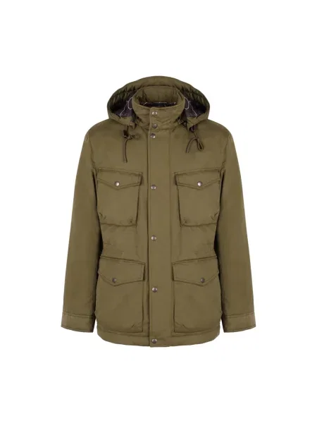 Parka Woolrich z kapturem zielona