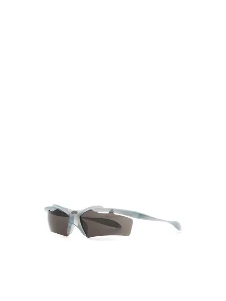 Lniane okulary przeciwsłoneczne Balenciaga niebieskie