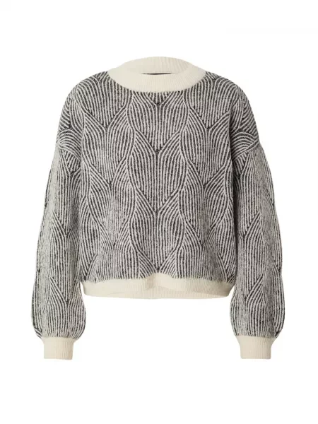 PIECES Pulover PCJENNA crem / marin albastru