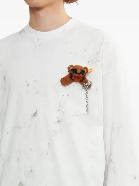 Tricou Doublet teddy lung alb