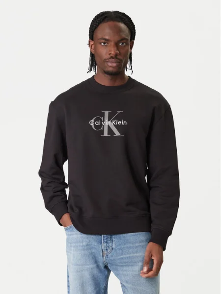 Geacă de blugi Calvin Klein Jeans negru