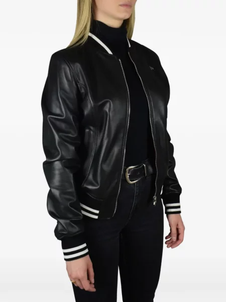Geacă bomber Philipp Plein cu autograf negru