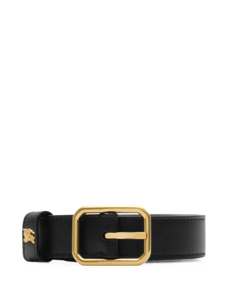 Cu centură curea Burberry din piele negru