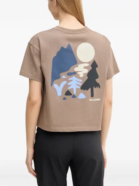 Tricou Fjallraven cu imagine maro