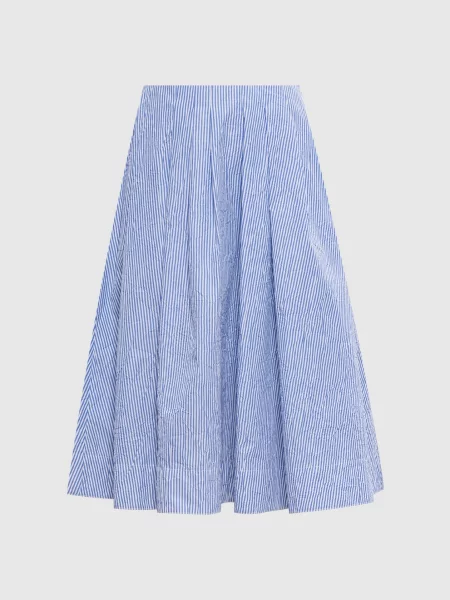Спідниця міді в смужку Juun.j блакитна