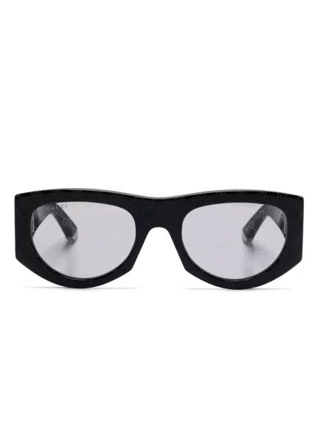 Ochelari de soare Gucci Eyewear cu imprimeu geometric negru