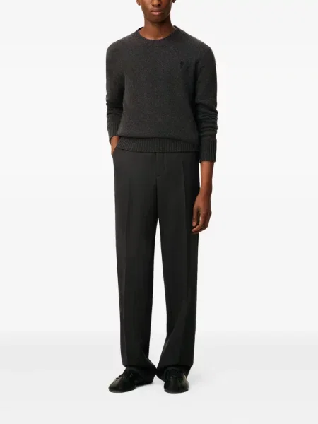 Pantaloni Ami Paris plisate negru