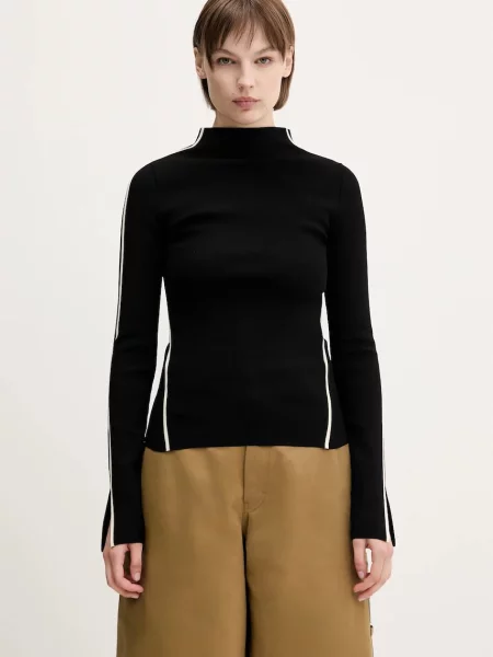 Sportmax pulover Adda light cu turtleneck negru