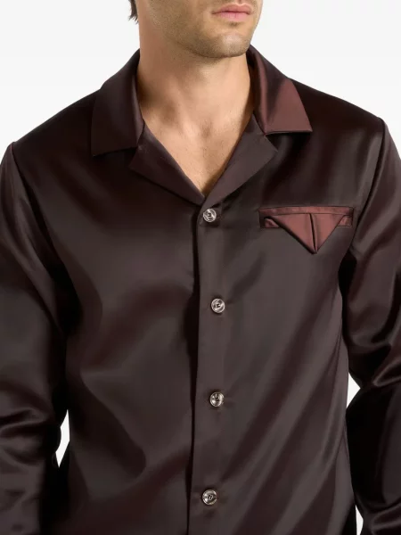 Сатенена риза Manière De Voir кафяво