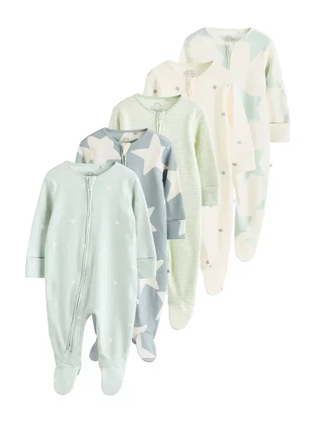 Next Pijamale șamoa / opal / albastru deschis / verde deschis / murdar alb