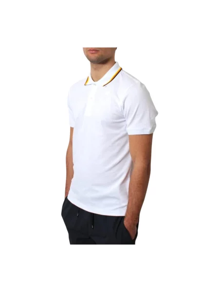 Scurt tricou K-way cu mâneci scurte alb