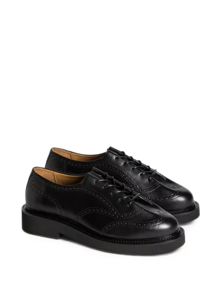 Brogues Soloviere din piele negru