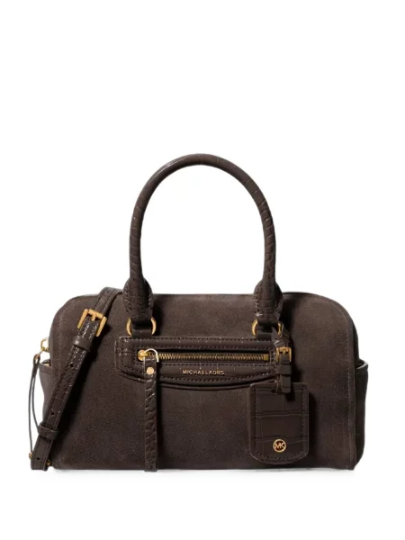 Geanta crossbody Michael Kors din piele de căprioară maro