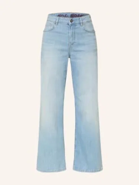 Mos Mosh Dżinsy Z Szerokimi Nogawkami Mmdara Salute blau niebieskie