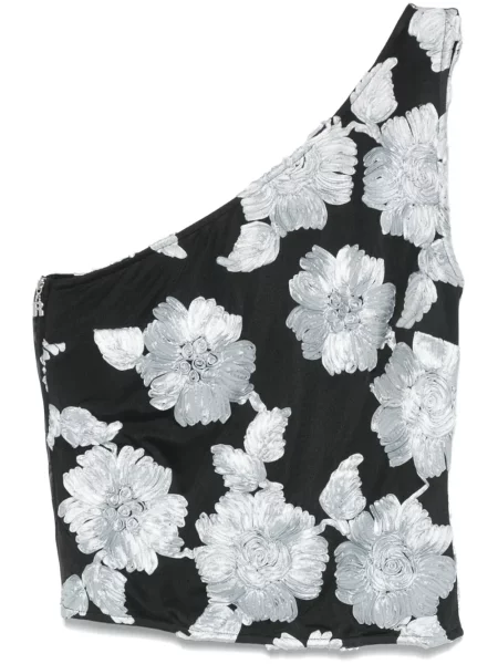Top Rotate Birger Christensen plasă negru